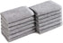 Qioo Washcloths Set 12 Pack,12"x12" Bamboo Baby Washcloths,Wash Cloths for Bathroom-Hotel-Spa-Kitchen Multi-Purpose Fingertip Towels & Face Cloths ?Grey?