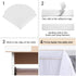 White Table Skirt Baby Shower 6ft Tulle Table Skirting with Gold Brim Round and Rectangle Tutu Table Decoration Table Cloth for Birthday Party,Gender Reveal Wedding(L6(ft), H30in)
