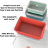 Silicone food storage - Collapsible food storage containers with lids - Space saving food containers in Small, Medium and Large - BPA Free Silicone - Collapsible tupperware microwave safe