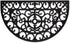 DII Rubber Doormats Collection All Weather, 18x30, Half Moon Scroll