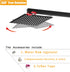 BESy 8 Inch Rain Shower Head, 8" Square Rainfall & High Pressure Stainless Steel Bath Showerhead, 1/16" Ultra Thin, Waterfall Full Body Coverage with Silicone Nozzle, Matte Black Finish