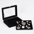OLYCRAFT Velvet Pin Display Box Cabinet Brooch Collection Display Case with Clear Window Velvet Badges Display Box Disney, Hard Rock, Badges Collectible Pins and Medals - Black