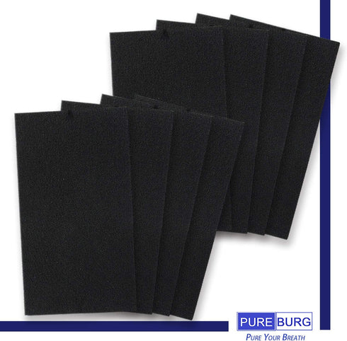 PUREBURG Replacement HEPA Filter Set 2+8 Compatible with FLT4100 AC4100 Filter E, AC4100CA AC4150BL AC4150PCA AC4150PC Part Number FLT11CB4