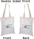 BLUPARK Sorority Canvas Tote Bags Ivy Leaf Sorority Gift Pretty In Pink and Gorgeous In Green Reusable Shopping Bags