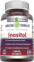 Amazing Formulas Inositol 1000mg 120 Tablets (Non-GMO,Gluten Free) - Supports Healthy Liver Function, Promotes Cellular Detoxification and Supports Membrane Function