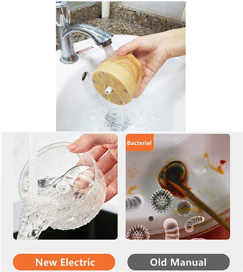 Electric Garlic Chopper, Wireless Portable Food Processor for Grinder, 250ml Vegetable Chopper, Electric Mini Meat Grinder, Ginger Chili Blender Mixer(2 sets of blades)