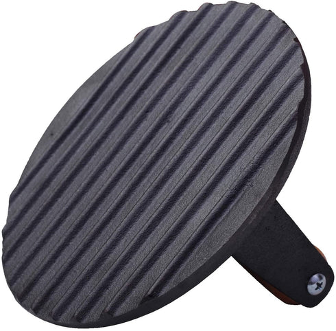 Radicaln Burger Press Round 7 Inches Diameter Heavy Cast Iron Bacon Press with Wooden Handle for Kitchen & Commercial Grade - Pre Seasoned Sandwich & Grill Press - Quesadillas, Hamburgers & Steaks