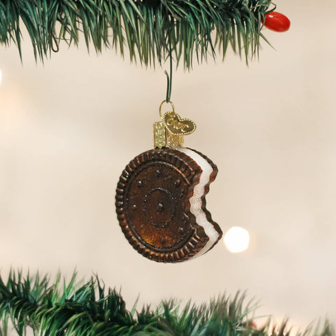 Old World Christmas Ornaments: Sandwich Cookie Glass Blown Ornaments for Christmas Tree