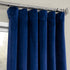 HPD Half Price Drapes VPYC Heritage Plush Velvet Curtain (1 Panel), 50 X 84, Pisces Blue