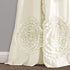Lush Decor, Ivory Serena Window Panel for Living, Dining Room, Bedroom (Single Curtain), 84 x 54 L