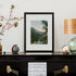 upsimples 9x12 Picture Frame Set of 5,Display Pictures 6x8 with Mat or 9x12 Without Mat,Wall Gallery Photo Frames,Black