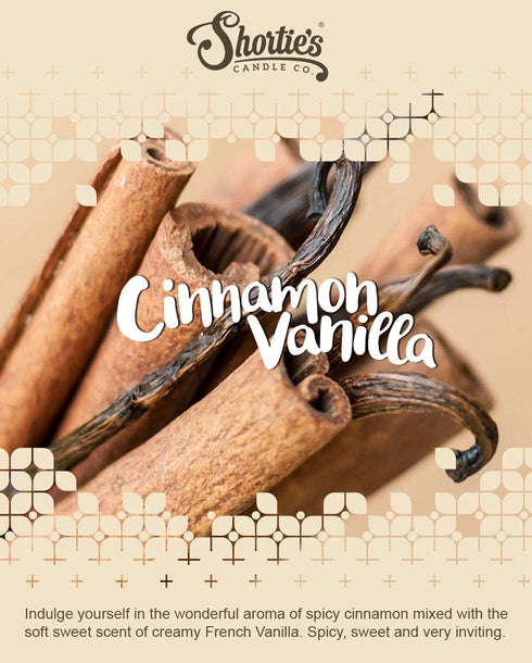 Shortie's Candle Company Vanilla Wax Melts Variety Pack - Vanilla Bean, Vanilla Maple, Cinnamon Vanilla - Formula 117-3 Highly Scented 3 Oz. Bars - Made with Natural Oils - Vanilla Warmer Wax Cubes