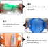 ?4-in-1 Family Pack?Face Mask Cover Case Storage Holder Bag Portable Recyclable Container Organizer, Dustproof Washable Durable Food-Grade Silicone Soft Pocket-Size Mask Storage Bag with Keychains
