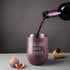 DiverseBee Inspirational Gifts for Women, Men, Best Friend, Mom, Sister, Wife, Girlfriend, Boss, Coworker, Nurses, Thank You Encouragement Birthday Wine Gifts,Insulated Wine Tumbler with Lid (Plum)