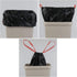 Xowine 3 Gallon Drawstring Trash Bags, Black Garbage Bag, 105 Counts