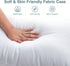 Acanva Bed Pillows for Sleeping 2 Pack, Alternative Microfiber Filled, Natural Cover Skin-Friendly, Soft and Supportive for Side Back Sleepers, Queen, White 2 Count