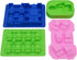 Nuoda Chocolate Candy Silicone Mold, Building Blocks Ice Tray, Robots and Cars Fondant Mold with Children Party Drawstring Bag-Easy to Use and Clean