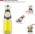 DW‹LLZA KITCHEN Olive Oil Dispenser Bottle for Kitchen and Vinegar Bottle Set - Olive Oil Bottle Dispenser Set - 17oz Measuring Glass Oil Dispenser and a 12oz Oil and Vinegar Dispenser Bottle