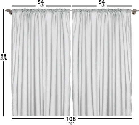 Ambesonne Nature Curtains, Forest of Birch Tree Bushes Watercolors with the Big Sun Natural Style of Abstract Art Illustration, Living Room Bedroom Window Drapes 2 Panel Set, 108" X 96", Yellow Orange