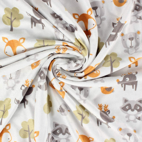 Fox Baby Blanket Boys Soft Minky Baby Blanket Fleece Baby Girl Security Fox Blanket Plush Dot Toddler Baby Newborn Blanket Woodland for Nursery Stroller Crib Receiving Blanket Infant Unisex (Bear fox)