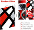4 Pieces Red Stripes Poster Prints Unframed Abstract Wall Art Modern Abstract Wall Art Abstract Art Prints Black Silver Red Art Posters for Wall Home Decoration, 8 x 10 Inch