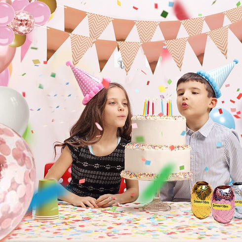 Gifts2U Electric Balloons Pump with Balloons and Rose Gold Pennant Balloon Pump Kit Portable Dual Nozzle Decorating Strip Kit, Metal Balloon Glue Balloon Tying Tool 110V 600W for Party Decoration