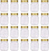 Regular Mouth Mason Jars,Encheng 5oz Clear Glass Jars with Lids(Gold),Small Spice Jars for Herb,Jelly,Jams,Wedding Favors,Shower Favors,Baby Foods,Mini Canning Jars Kitchen Storage Jars 20Pack €¦ €¦
