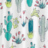 iDesign Cactus Fabric Polyester Shower Curtain, 72" x 72" - Green/Multi-Color