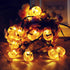Yostyle Halloween Decor Pumpkin String Lights, Solar String Light,20ft 30 LED Outdoor Decorative Lights for Patio, Garden, Gate, Yard, Halloween Christmas Decoration (IP65 Waterproof,Warm White)