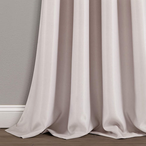 Lush Decor Aqua and Gray Umbre Fiesta Curtains Room Darkening Window Panel Set for Living, Dining, Bedroom (Pair), 95? Long x 52? Wide, L, Aqua & Gray