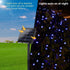 Joomer Blue Solar String Lights 72ft x 2 Pack 200 LED 8 Modes Waterproof Solar Fairy Lights for Garden, Patio, Fence, Balcony, Outdoors
