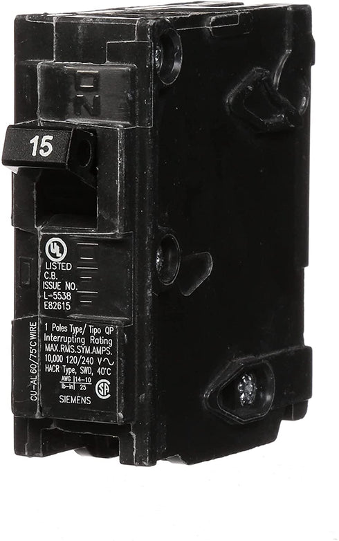 Q115 15-Amp Single Pole Type QP Circuit Breaker