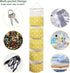 3Pcs Over The Door Hanging Storage Bag, MOTASOM Waterproof Wall Closet Organizer with 5 Pockets, Linen Fabric Wall Hanging Mounted Organizer Pocket for Room Bathroom Bedroom Kitchen