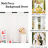 Chiffon Backdrop Curtain-2 Panels 29"x96" Wedding Chiffon Backdrop Drapes Beach Curtains for Living Room Voile Window Curtain Photography Backdrop for Wedding Ceremony (29''x96''x2pcs, White)