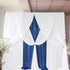 Chiffon Backdrop Curtain-2 Panels 29"x96" Wedding Chiffon Backdrop Drapes Beach Curtains for Living Room Voile Window Curtain Photography Backdrop for Wedding Ceremony (29''x96''x2pcs, White)