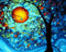 YXQSED [Framless DIY Oil Painting Paint by Number Kit for Adult Kids-Linen Material- Dream Tree by Van Gogh 16x20 Inch