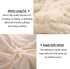 LIFEREVO 2 Pack Shaggy Plush Faux Fur Pillow Shams Fluffy Decorative Pillowcases Zipper Closure (Standard Queen Light Beige)