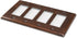 Monarch Abode 17016 Hand Hammered Switch Plate, 4 Gang, Pure Copper