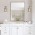 1 Light Modern Vanity Light, Bathroom Vanity Light Brushed Nickel Wall Light Fixtures with Cylinder Crystal Shade