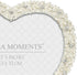 MIMOSA MOMENTS Heart shaped Jewel Picture Frame with Rhinestones (Silver, 5x5)