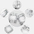 UMEIED Heavy Glass Ashtray, 2 Pack, Square Cigar Ashtray for Home Decor