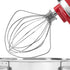 KITCHPOWERR KN256WW 6-Wire Whip Attachment for KitchenAid 6 Quart Bowl-Lift Stand Mixer Accessory Replacement, Egg Cream Stirrer, Cakes Mayonnaise Stainless Steel Whisk