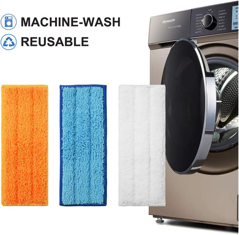 Adouiry Washable Mopping Pads for IRobot Braava Jet 240 241 Sweeping Pads, Reusable Wet Damp Dry (9 PCS)