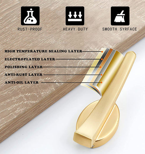 Gold Wall Hooks Towel Hooks 4 Pack Coat Hooks Wall Mounted Single Hook Heavy Duty Hardware Robe Hooks for Hanging Gold Hooks Zinc Alloy Hooks for Bathroom Garage Entryway Kitchen Home