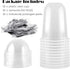 INDRAH 50 Sets 16 oz Clear Plastic Cups With Dome Lids (No Hole) and Sporks, Disposable Parfait Cups Dessert Cups for Fruit Yogurt Smoothie Iced Cold Drinks, No Leaking