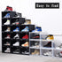 K.T.Z Shoe Boxes,Clear Plastic Shoe Box Magnetic Side Open Stackable Shoe Box ( D Style Transparent, 1 PCS)