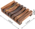 Yebazy 4 Pack Home Bathroom Wooden Soap Case Holder Natural Wood Hand Craft Soap Dish Sponge Holder for Soap Sponges, Scrubber