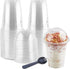 INDRAH 50PCS 12 oz Clear Plastic Cups With Dome Lids (No Hole) Disposable Parfait Cups Dessert Cups for Fruit Yogurt Smoothie Iced Cold Drinks, No Leaking
