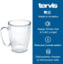 Tervis Navy Pride Tumbler with Wrap and Navy Lid 16oz Mug, Clear