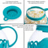 Ecolution Patented Microwave Micro-Pop Popcorn Popper, Borosilicate Glass, 3-in-1 Lid, Dishwasher Safe, BPA Free, 3 Quart Family Size, Teal